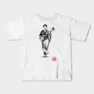 walking geisha Kids T-Shirt